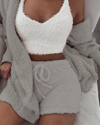 3pc Womens Soft Pajama Set