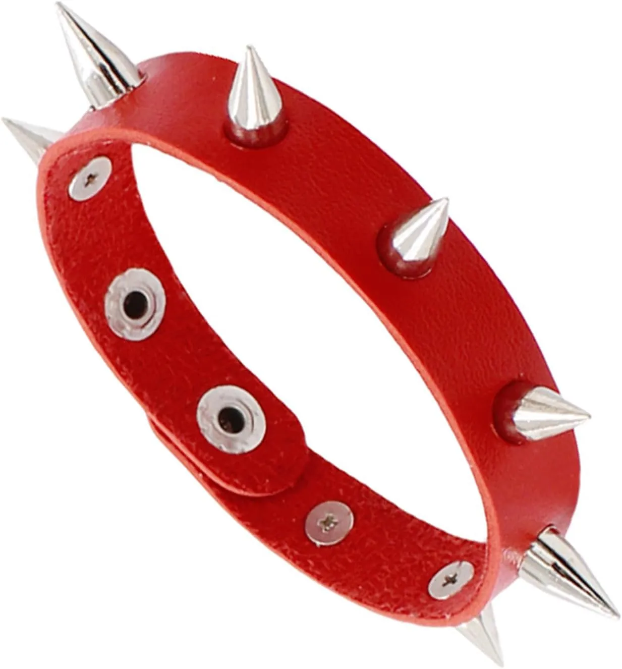 3PCS Leather Bracelets Set Studded Wrap Wrist Cuffs Punk Rock Y2K Emo Wide Wristband Accessories for Teens Women Men