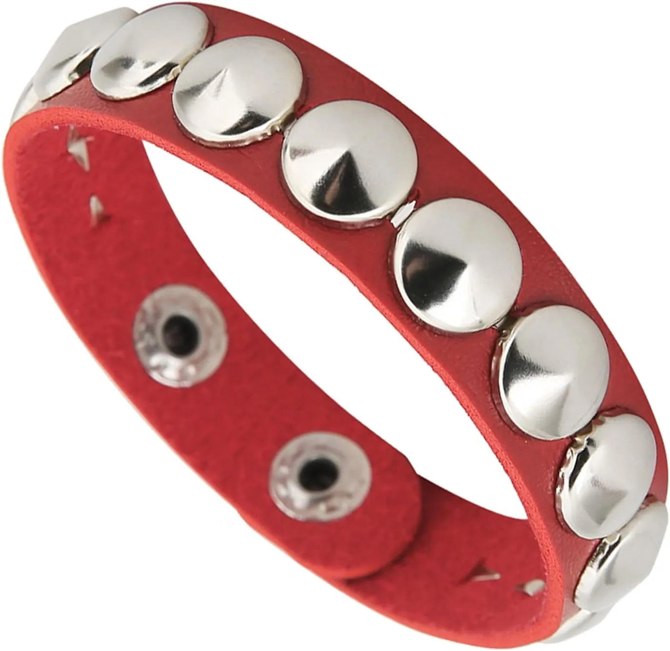 3PCS Leather Bracelets Set Studded Wrap Wrist Cuffs Punk Rock Y2K Emo Wide Wristband Accessories for Teens Women Men