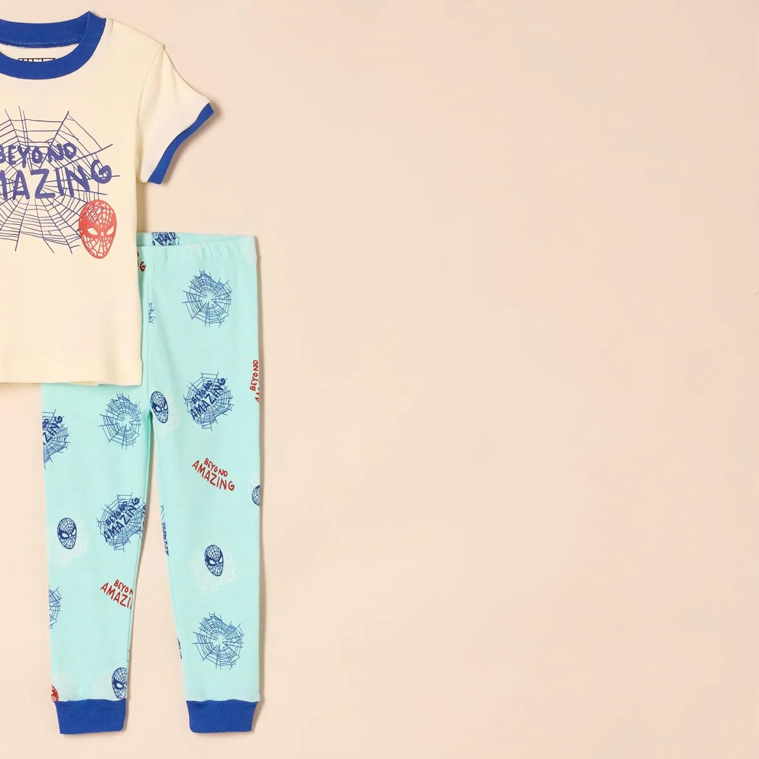 Amazon Essentials Marvel Boys and Toddlers' Snug-Fit Pajama Sleep Sets, 3-Piece