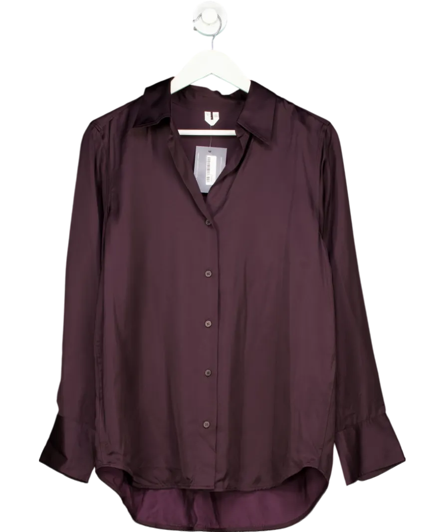 Arket Purple Satin Shirt UK 12