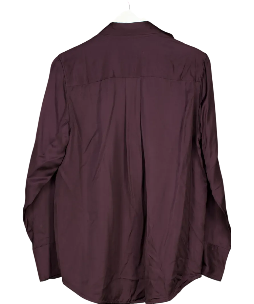 Arket Purple Satin Shirt UK 12