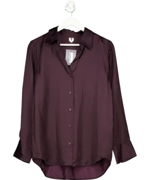 Arket Purple Satin Shirt UK 12