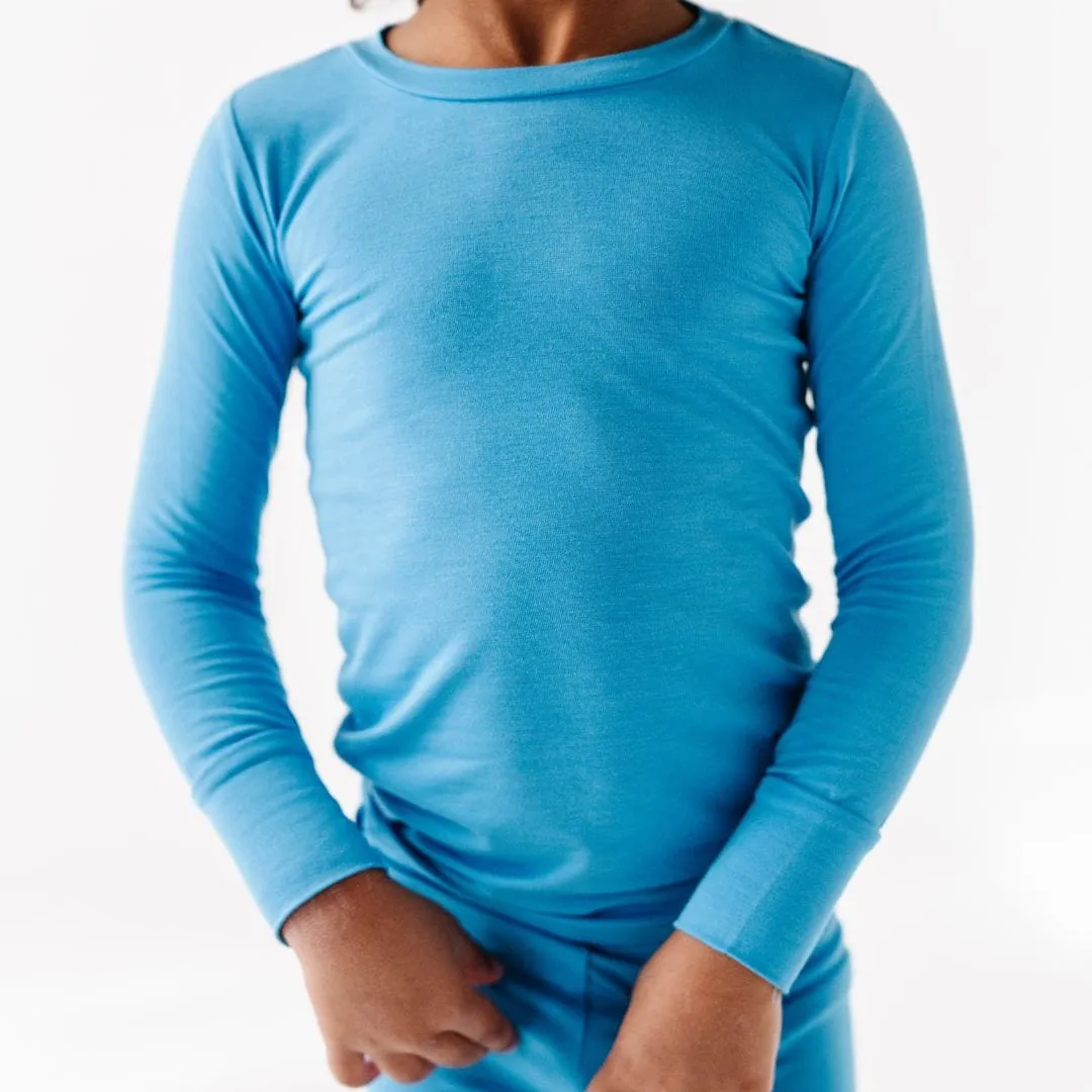 Azure Two-Piece Pajama Set