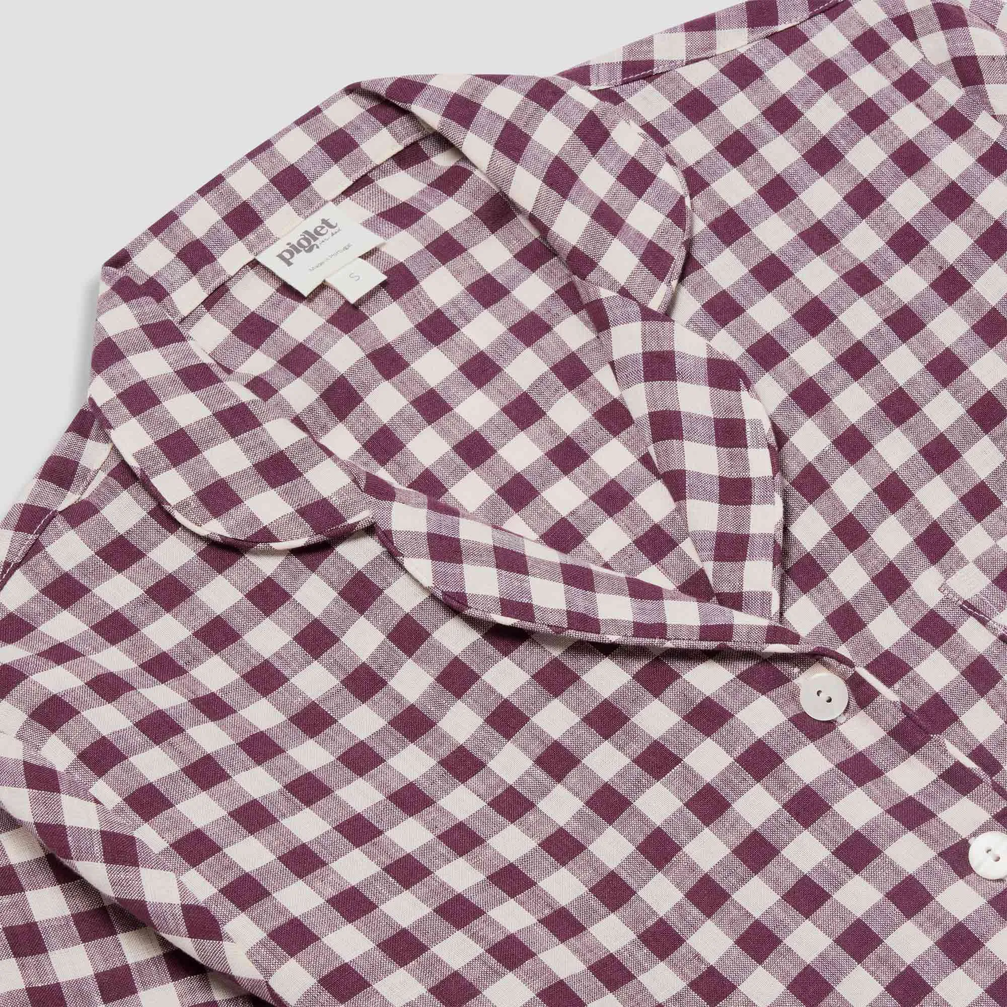 Berry Gingham Pajama Set