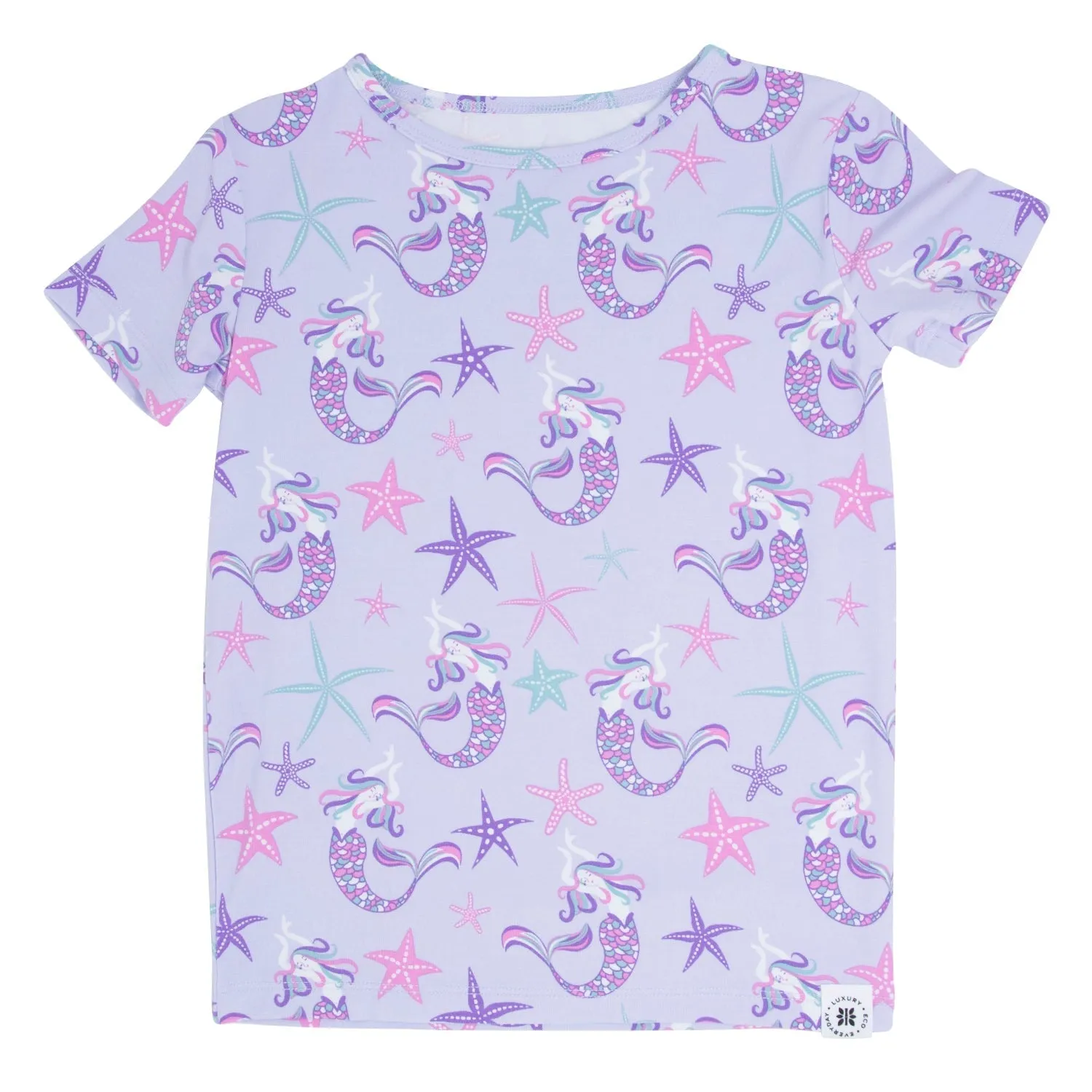 Big Kid Pajama S/s - Mermaid Purple