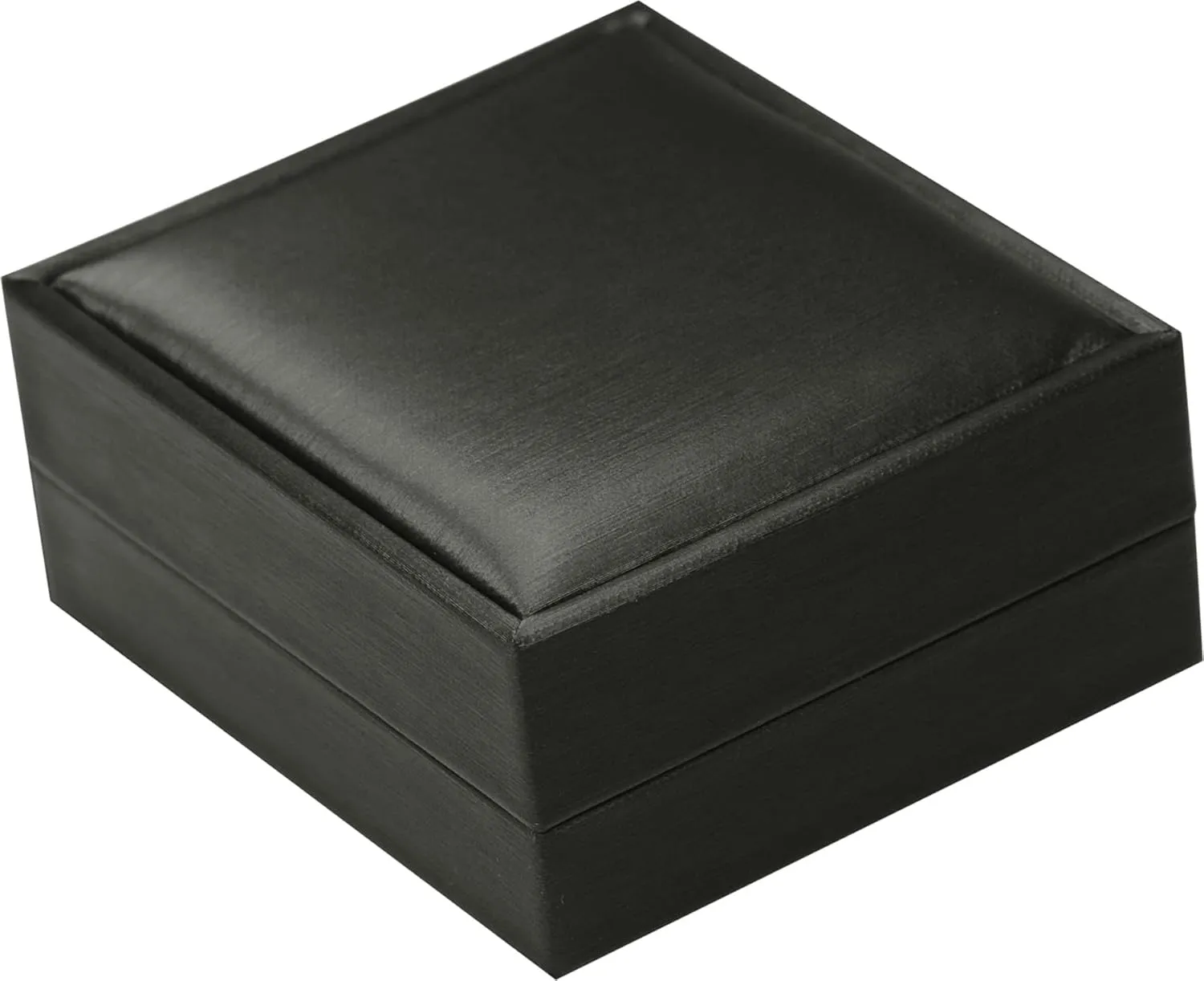 Black Color Necklace Earring Set Gift Box Luxury Soft Touch PU Leather Material Necklace Pendant Chain Jewelry Storage Box Size 2.87"(W)*3.35(D)*1.38(H)