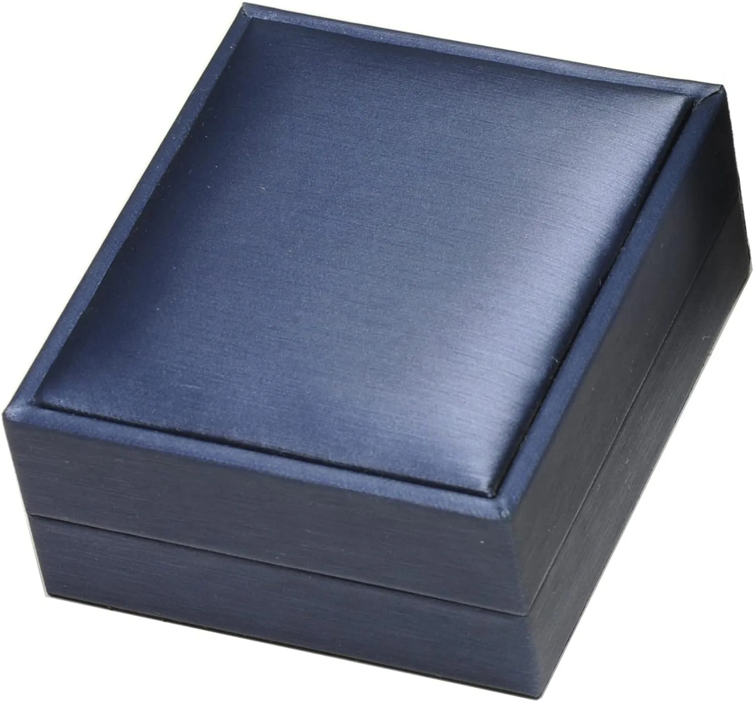 Blue Color Necklace Earring Set Gift Box Luxury Soft Touch PU Leather Material Necklace Pendant Chain Jewelry Storage Box Size 2.87"(W)*3.35(D)*1.38(H)