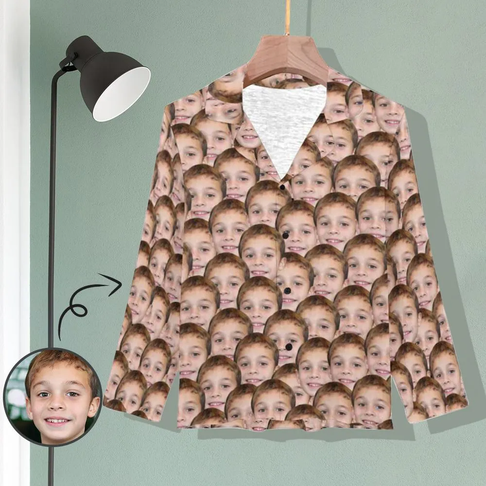 Custom My Baby Face Pajamas Women's Long Pajama Set Personalized Pajama Top&Pajama Bottom
