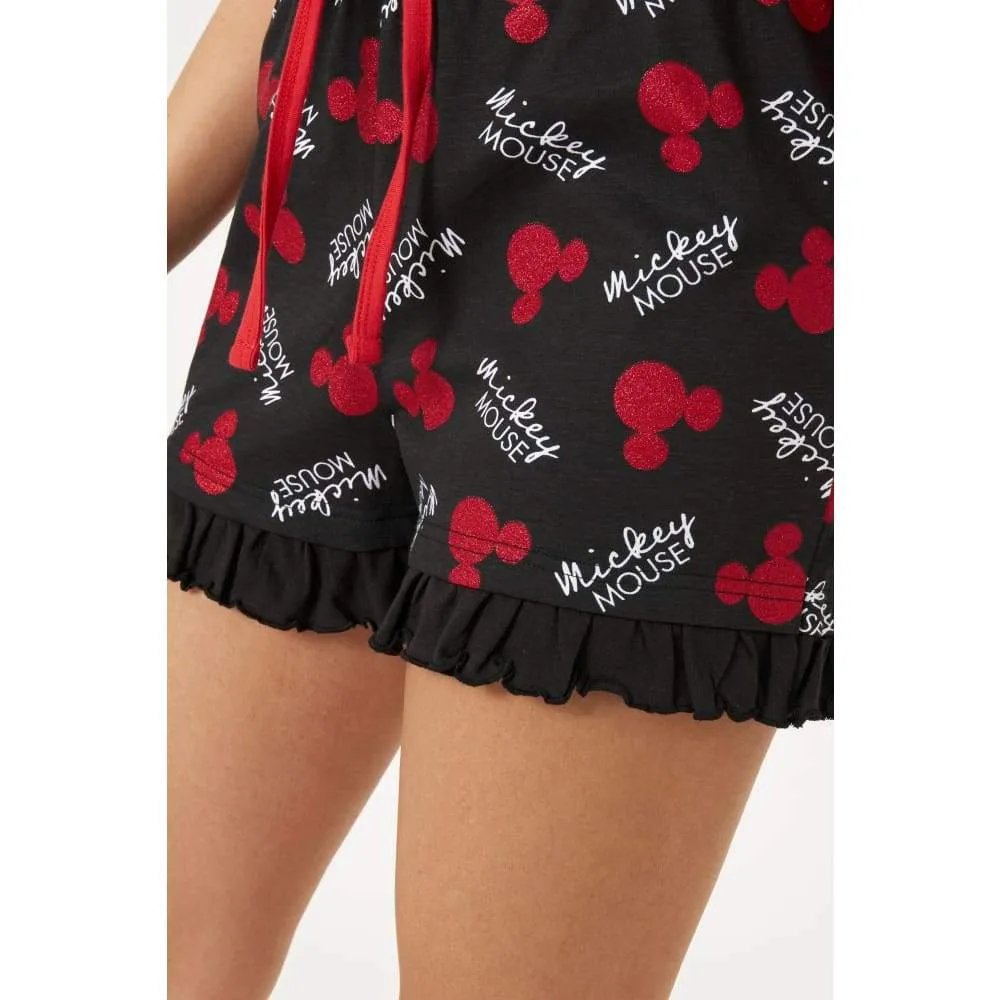 Disney Mickey Mouse Lounge Wear Womens Set, 100% Cotton Pyjamas