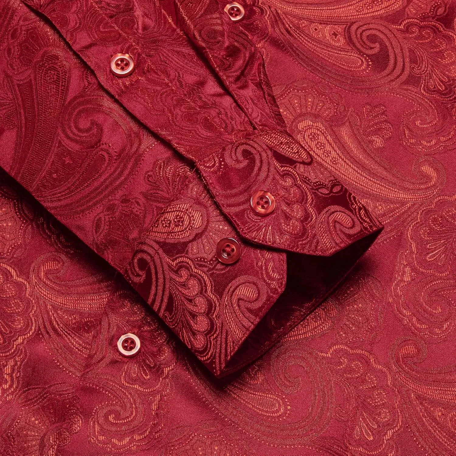 Dubulle Solid Mens Dress Shirt Satin Long Sleeve Business Casual Button Down Shirt with Pocket for Men