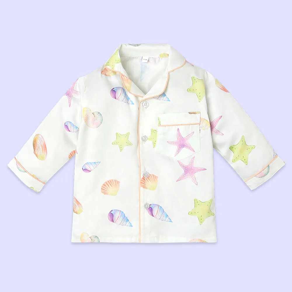 Fancy Fluff Organic Night Suit - Sea Fantasy