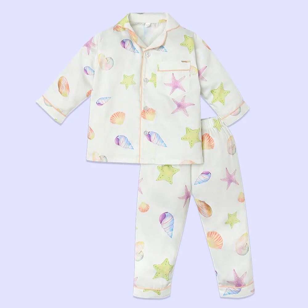 Fancy Fluff Organic Night Suit - Sea Fantasy