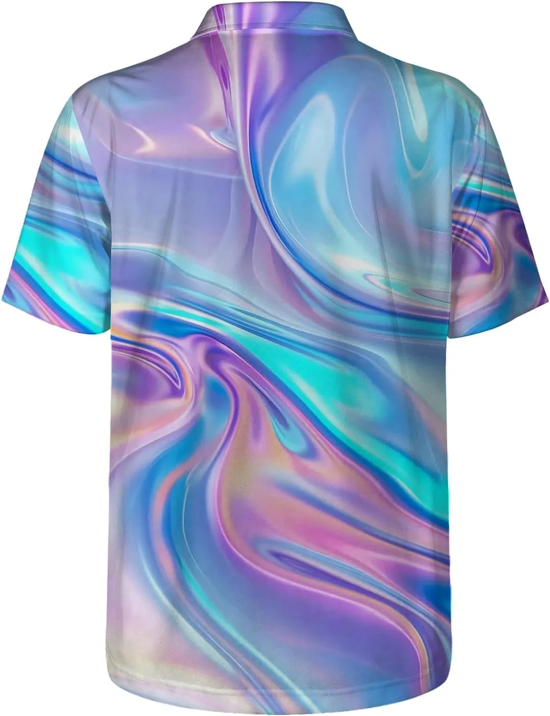 Funny Golf Shirts for Men,Funny Golf Polos for Men Short Sleeve,Mens 70s 80s Outfit Funny Hawaiian Golf Shirt