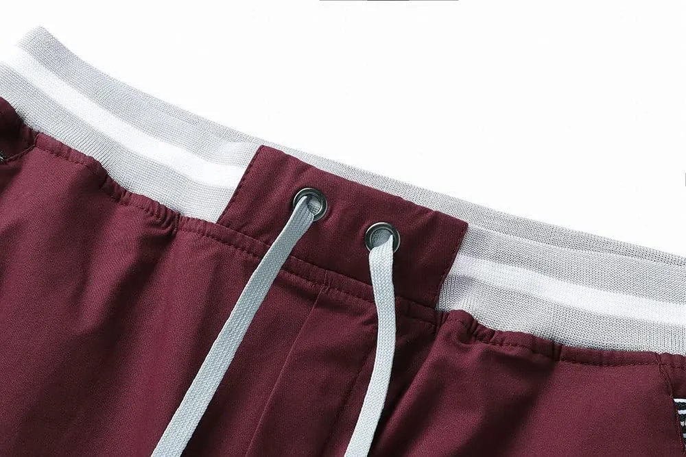 JustSun Mens Shorts Casual Classic Fit Cotton Summer Beach Shorts with Elastic Waist and Pockets