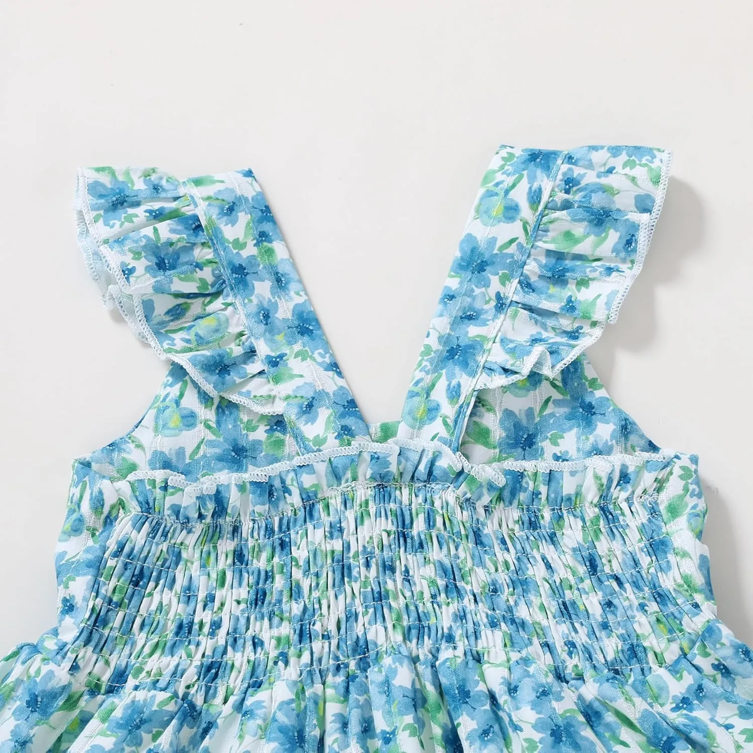 Kids Toddler Baby Girls Rainbow Dress Princess Sleeveless Beach Butterfly Sundress