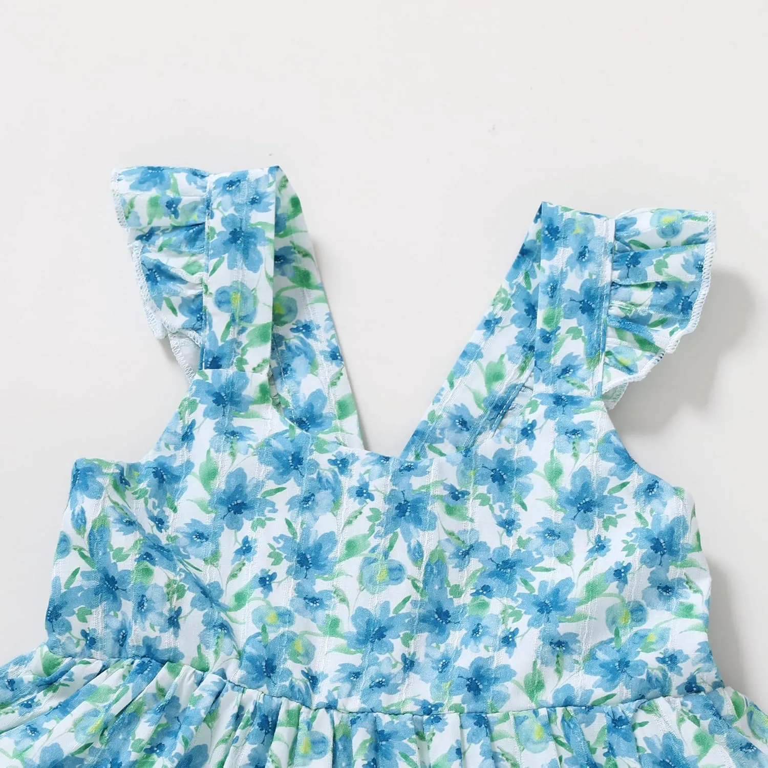 Kids Toddler Baby Girls Rainbow Dress Princess Sleeveless Beach Butterfly Sundress