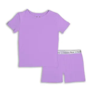 Lavender Bamboo Kids Pajama Short Set