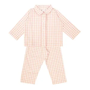 Light Pink Gingham Isidore Pajamas