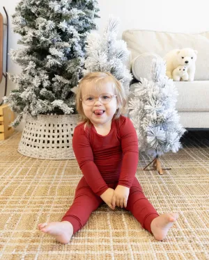 Long PJ Set in Garnet