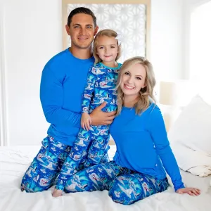Northern Lights, Polar Bears & Penguins Men's Long Sleeve Pajama Set