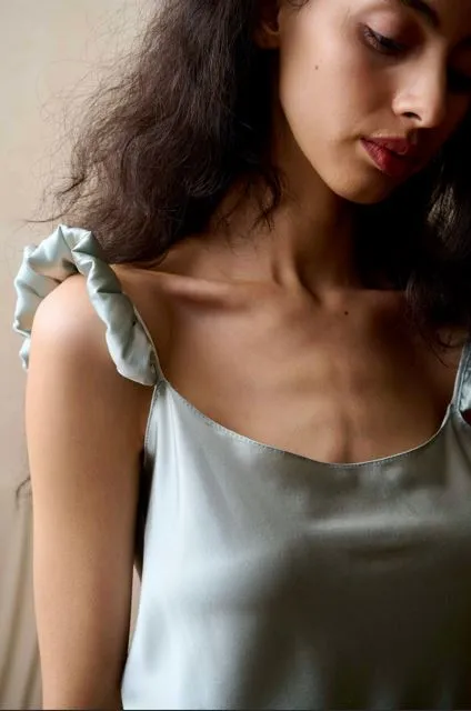 Pure Silk Camisole, Crop-Top and Half Slip (in stock, 3-day dispatch)