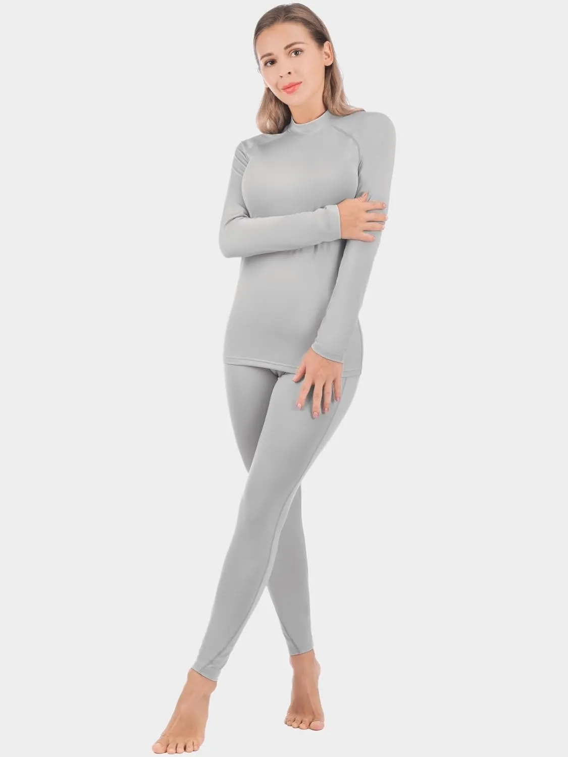 qualidyne Thermal Underwear for Women Long Johns Ultra-Soft Base Layer Pajama Set Winter Cold Weather Top and Bottom