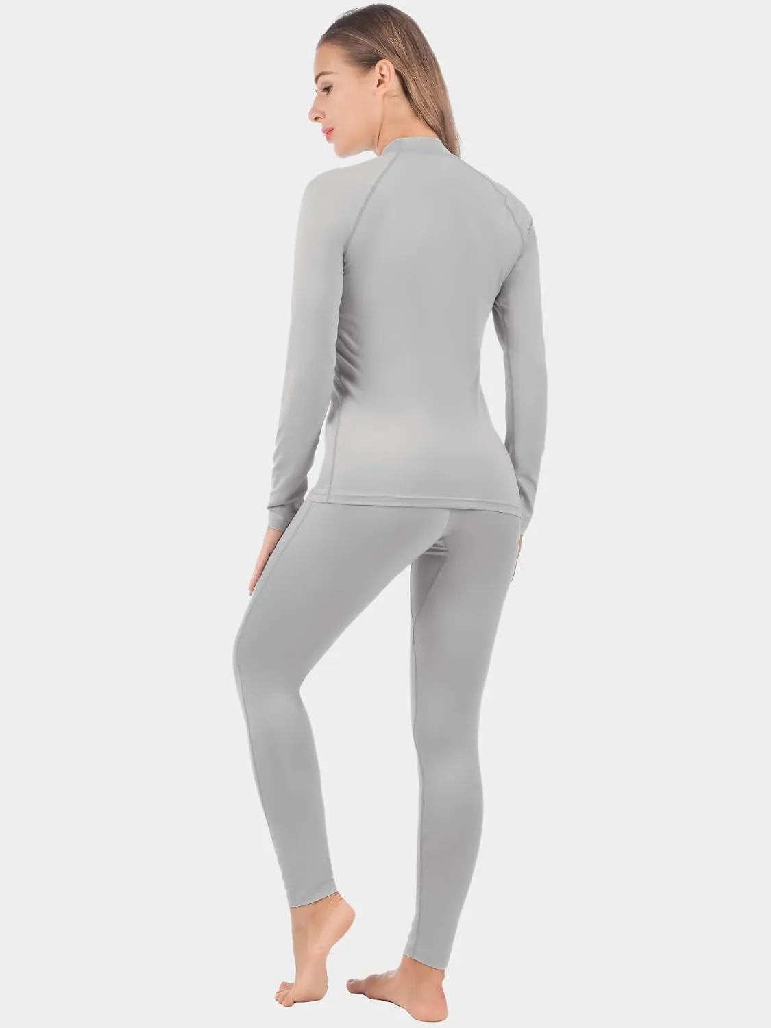 qualidyne Thermal Underwear for Women Long Johns Ultra-Soft Base Layer Pajama Set Winter Cold Weather Top and Bottom