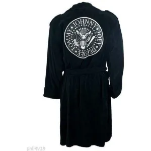 Ramones biker style Cotton Dressing gown / bathrobe (bath robe badges jacket)