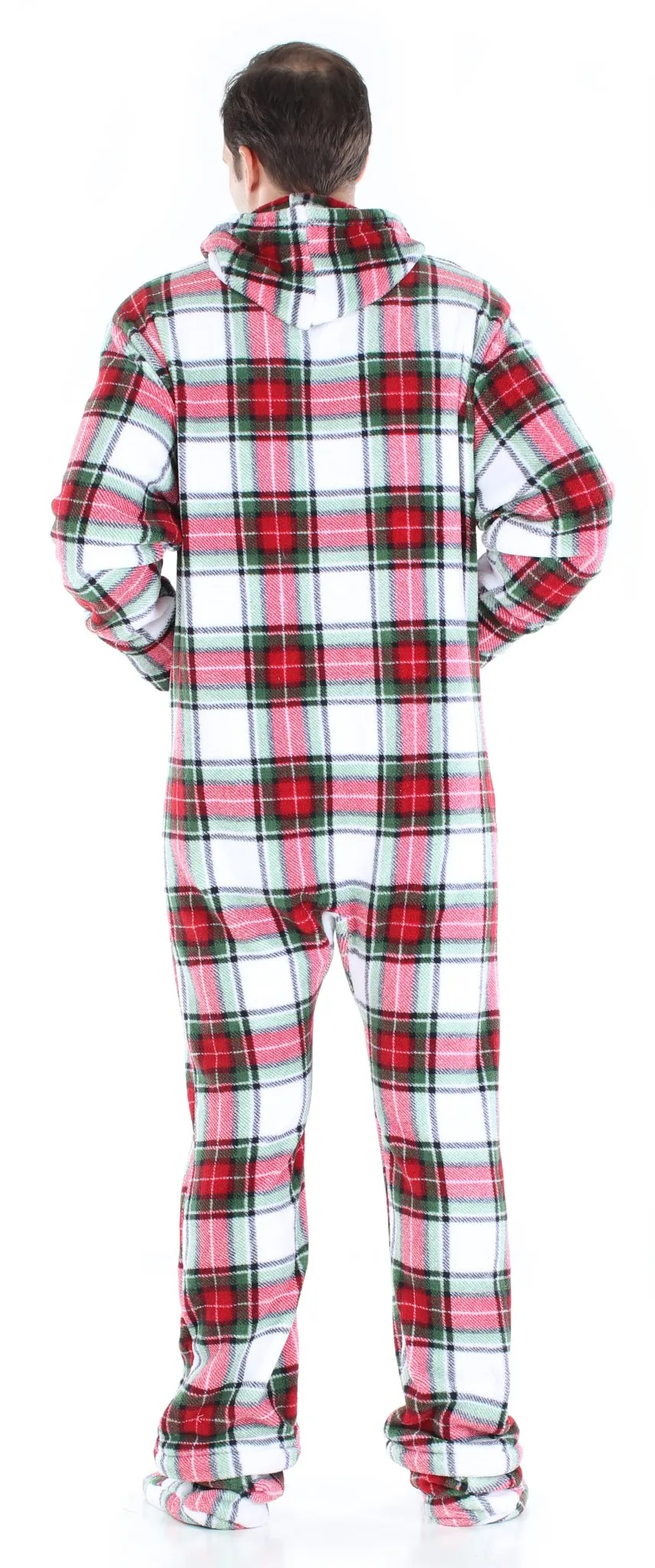 SleepytimePjs Family Matching Green Plaid Onesie Footed Pajamas