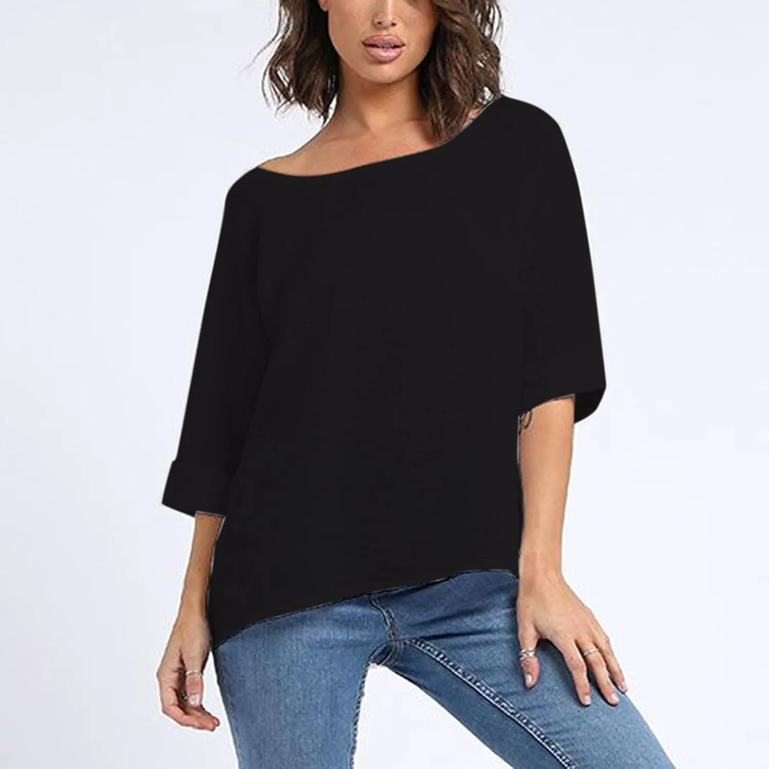 Summer Blouses for Women 2025 Cotton Linen Casual Half Sleeve T Shirt Crewneck Oversized Tops Cruise Outfits 2025