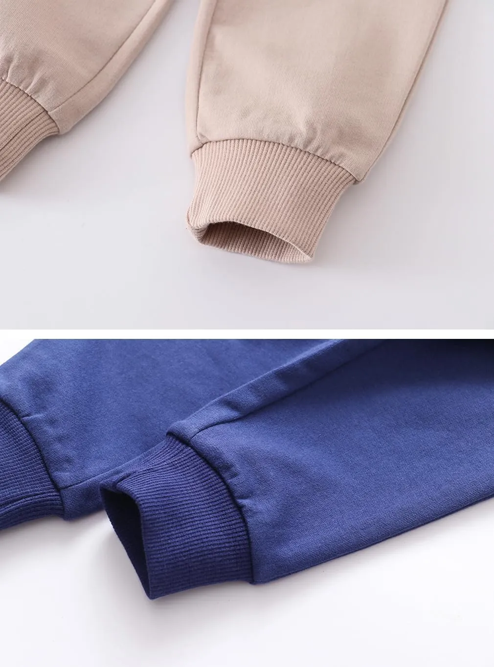 Toddler Boys Jogger Pants Boy Cotton Drawstring Elastic Waist Sweatpants Joggers 2 Pack Set 2-7T
