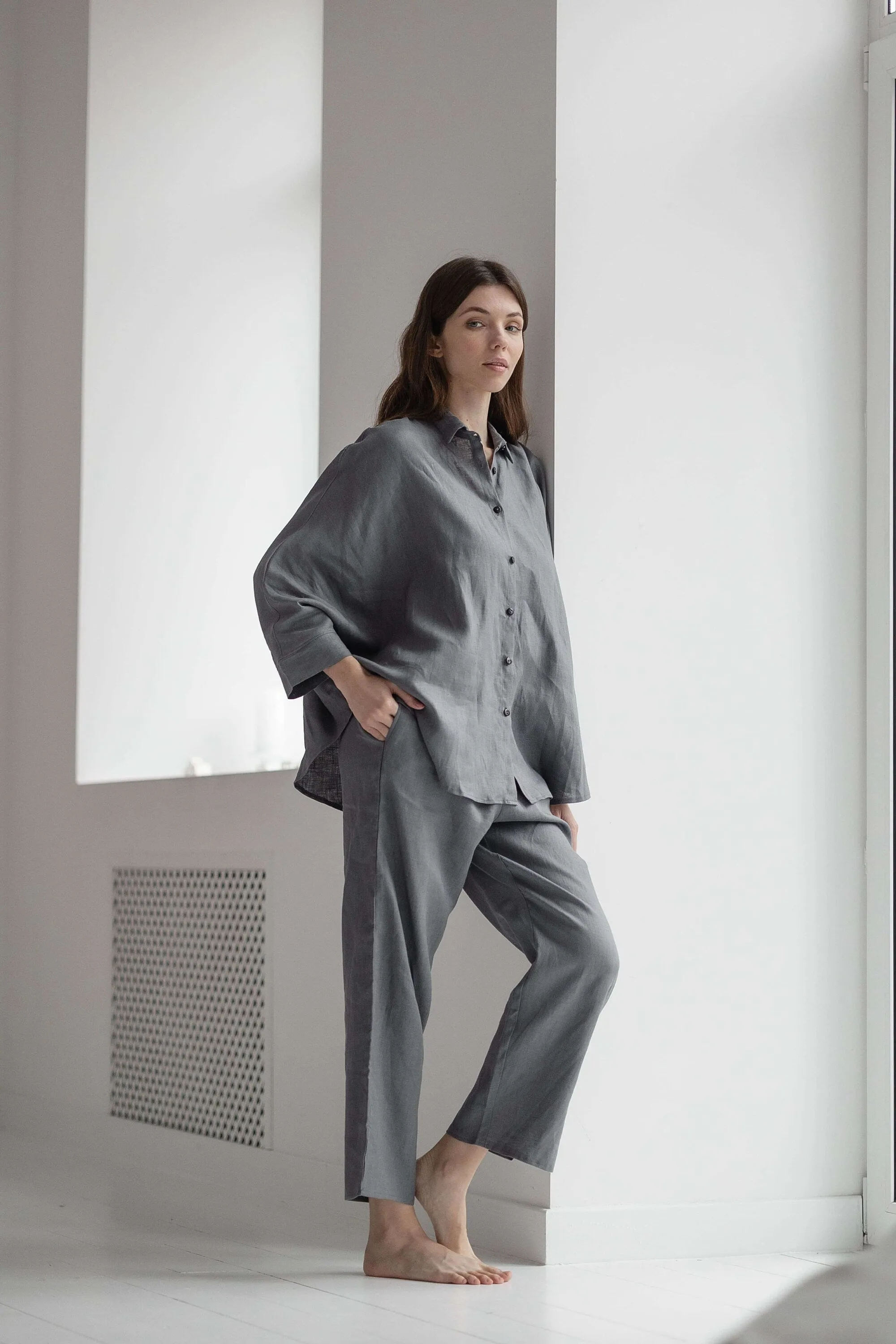 Women's Linen Soft Pajama — Dust